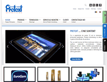 Tablet Screenshot of pretext-advertising.com